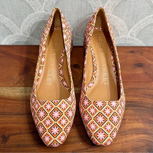 Chelsea & Violet Mazzy Printed Pumps, SZ 8 🌸 MSRP $90 - Picture 8 of 12